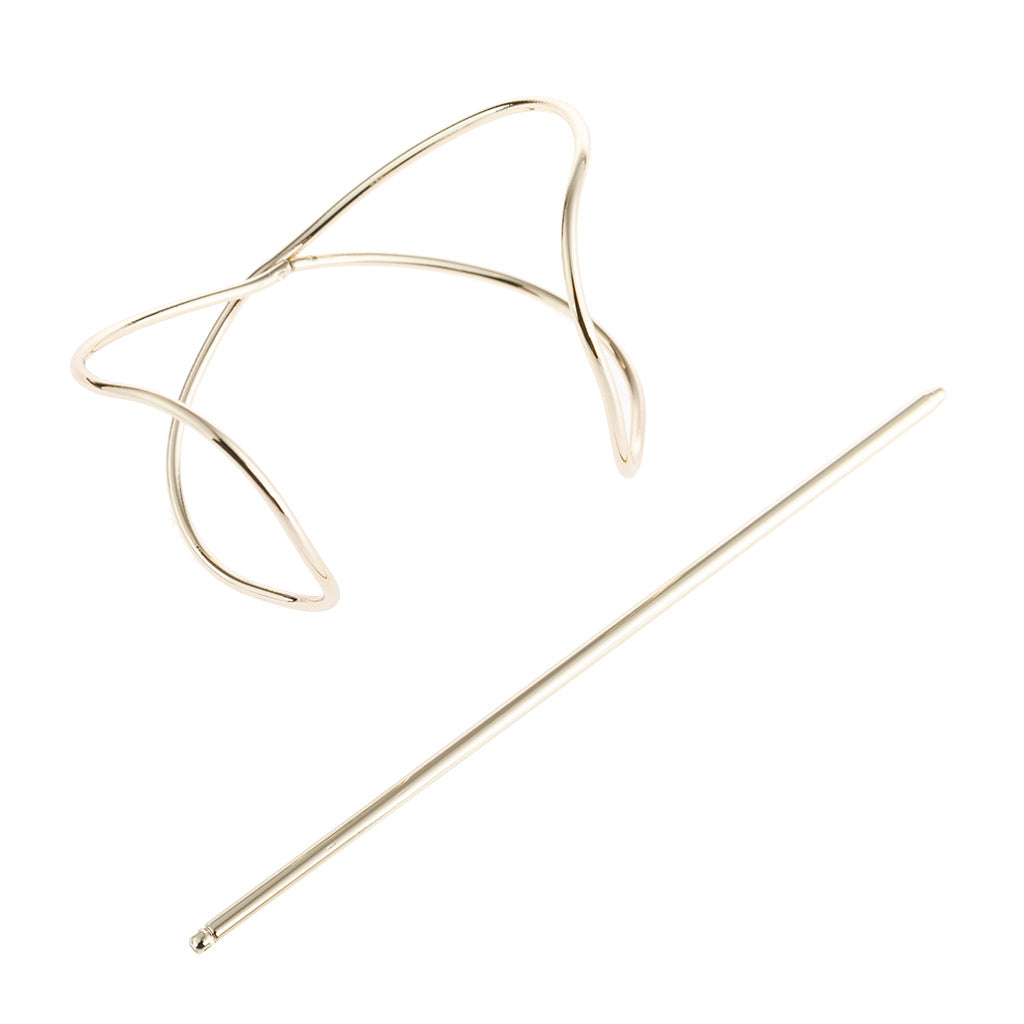 Wholesale Irregular Curved Iron Hairpin Ball Head Metal Hair Accessories